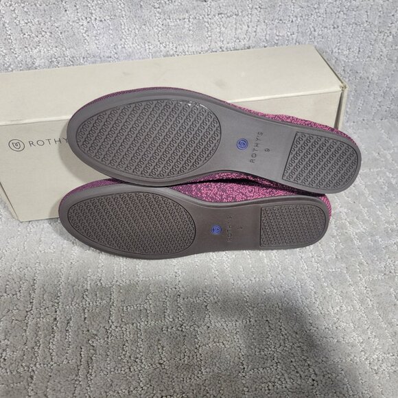 Rothy's The Flat Women's Size US 9 Fig Python Purple Round Toe Ballet Shoes - Picture 6 of 9
